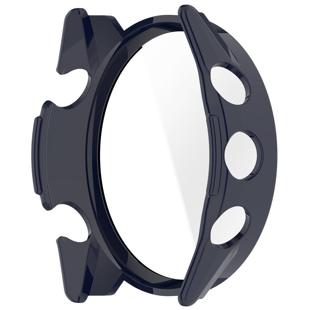 Garmin Forerunner 570 (42mm) Fodral med Härdat Glas Skärmskydd - Blå