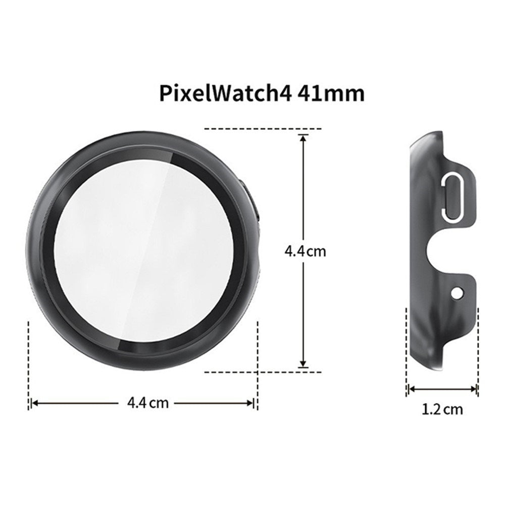 Google Pixel Watch 4 (41 mm) Hårt Plast Skal med Inbyggt Skärmskydd – Mörkblå