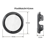 Google Pixel Watch 4 (41 mm) Hårt Plast Skal med Inbyggt Skärmskydd – Silver