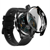 Huawei Watch GT2 (46mm) flexibel plastskal m. Skärmskydd - Svart