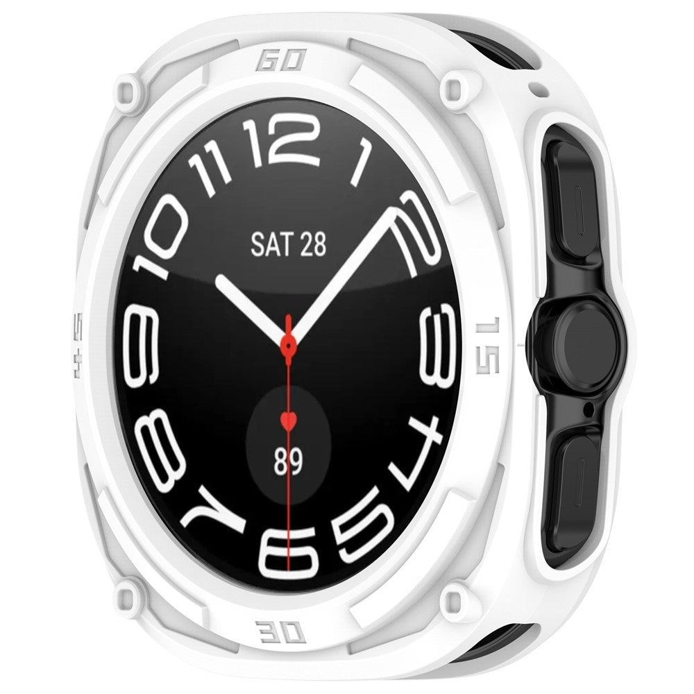 Samsung Galaxy Watch Ultra 2 (47mm) Flexibelt Plast Armor Skal - Vit
