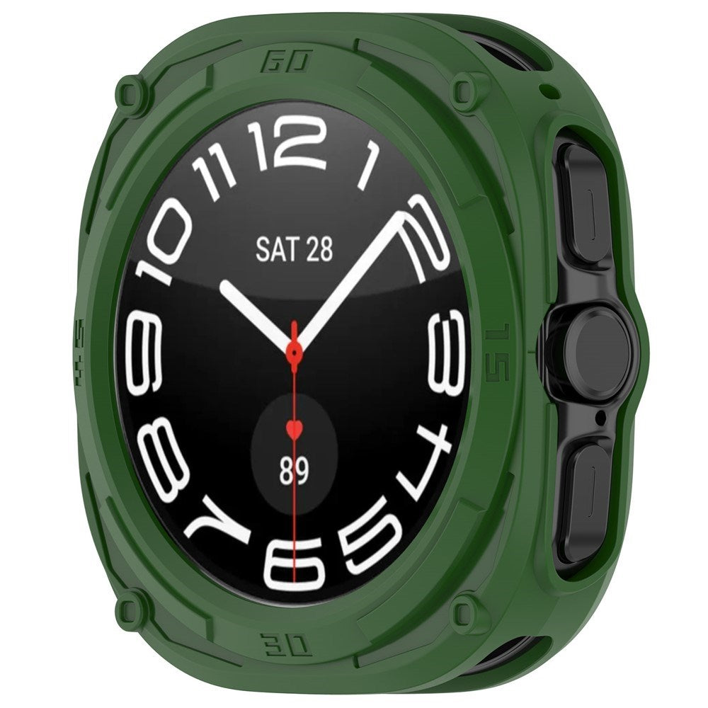 Samsung Galaxy Watch Ultra 2 (47mm) Flexibelt Plast Armor Skal - Grön