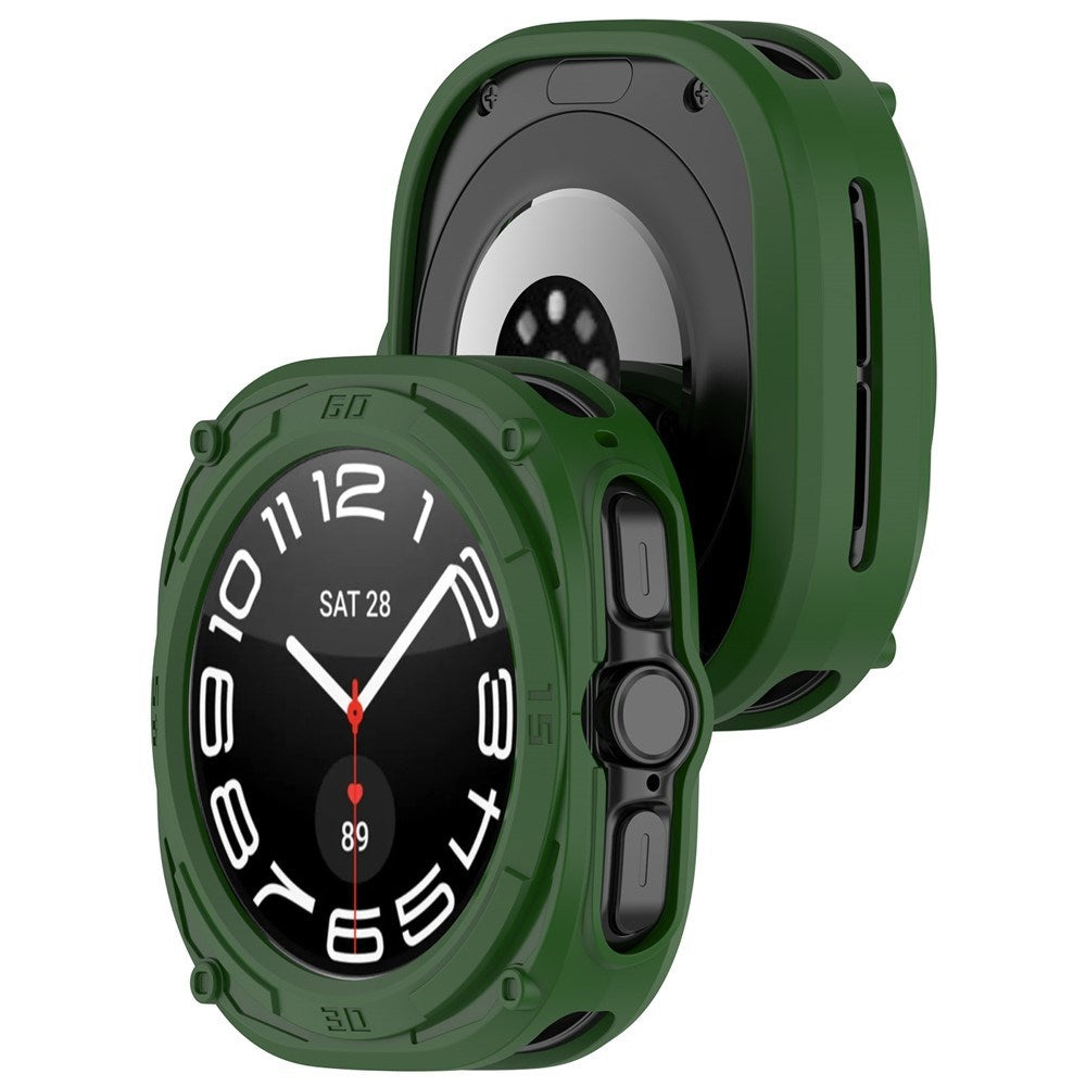 Samsung Galaxy Watch Ultra 2 (47mm) Flexibelt Plast Armor Skal - Grön
