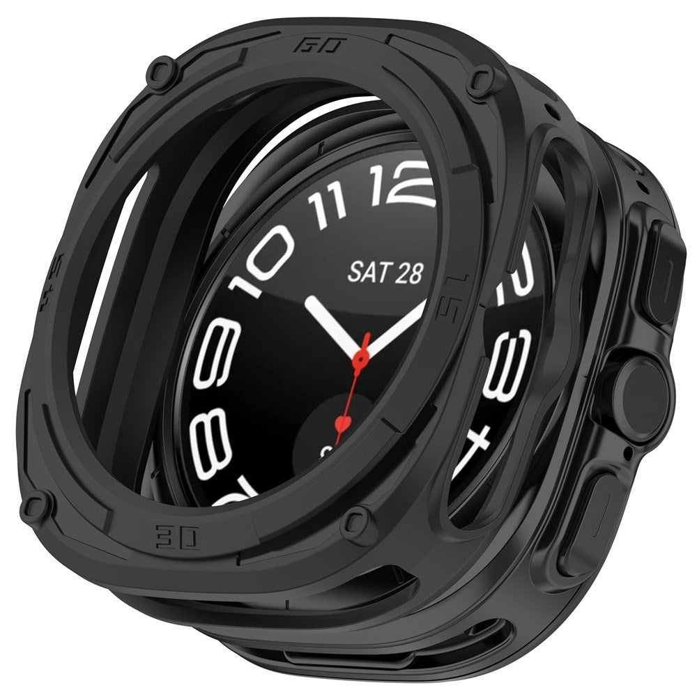 Samsung Galaxy Watch Ultra 2 (47mm) Flexibelt Plast Armor Skal - Svart