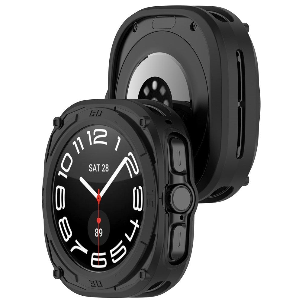 Samsung Galaxy Watch Ultra 2 (47mm) Flexibelt Plast Armor Skal - Svart