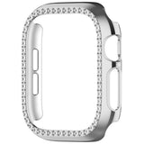 Apple Watch Series 12 (42mm) Hårt Plast Skal - Silver / Strass