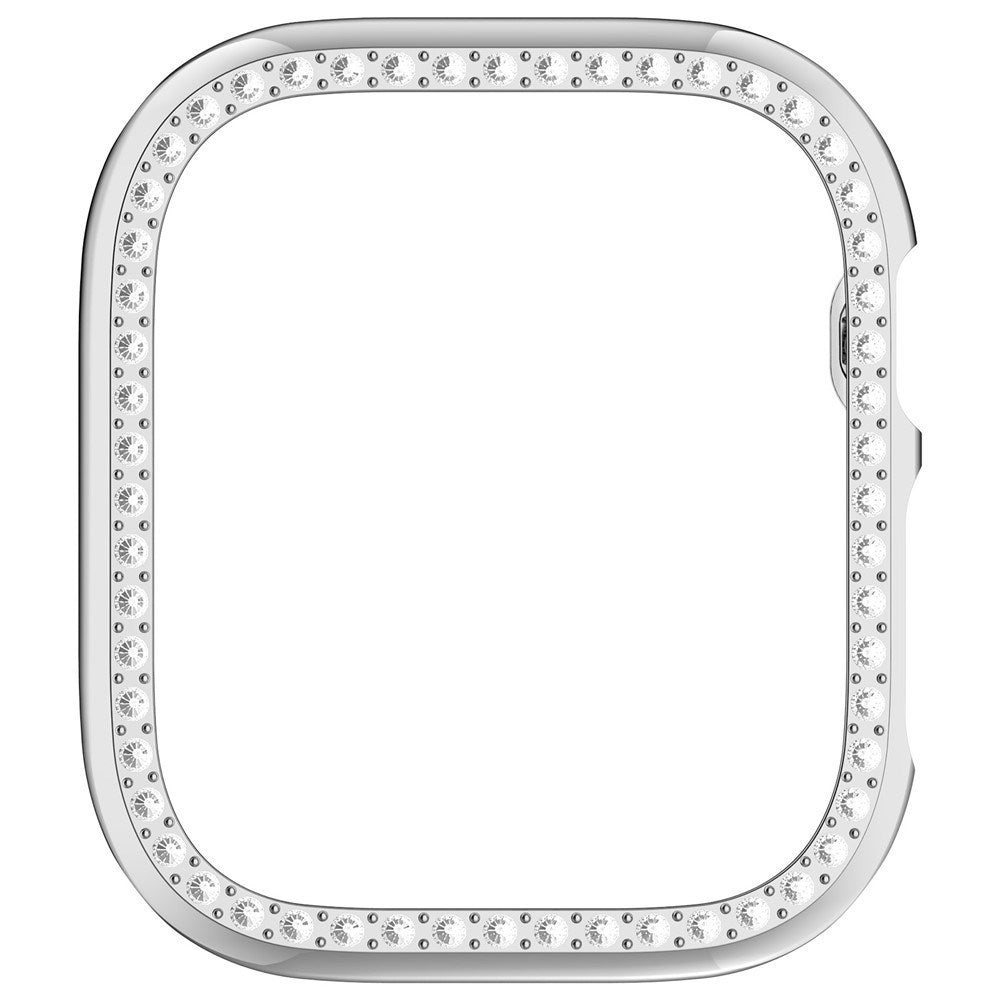 Apple Watch Series 12 (42mm) Hårt Plast Skal - Silver / Strass
