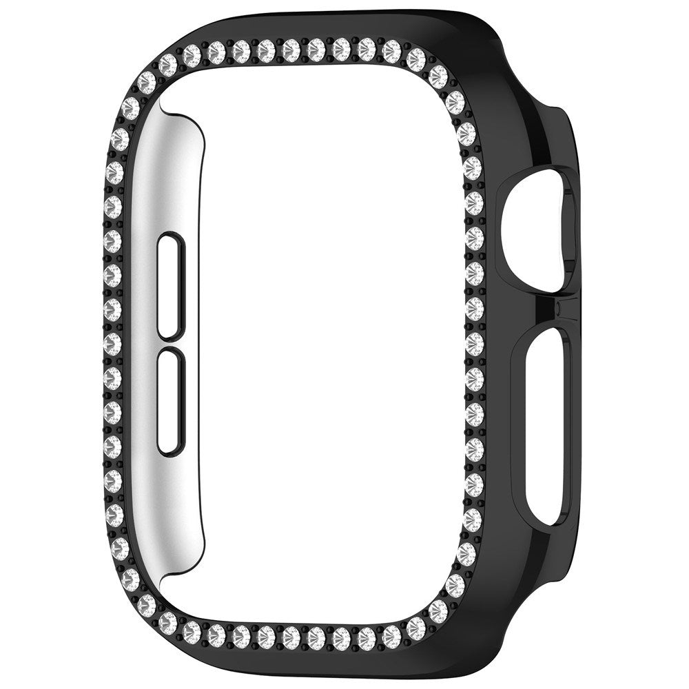 Apple Watch Series 12 (46mm) Hårt Plast Skal - Svart / Strass