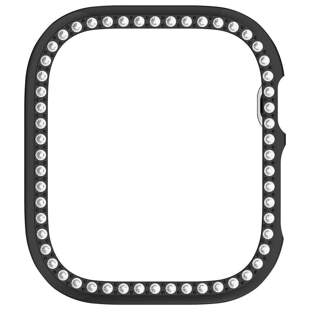 Apple Watch Series 12 (46mm) Hårt Plast Skal - Svart / Strass