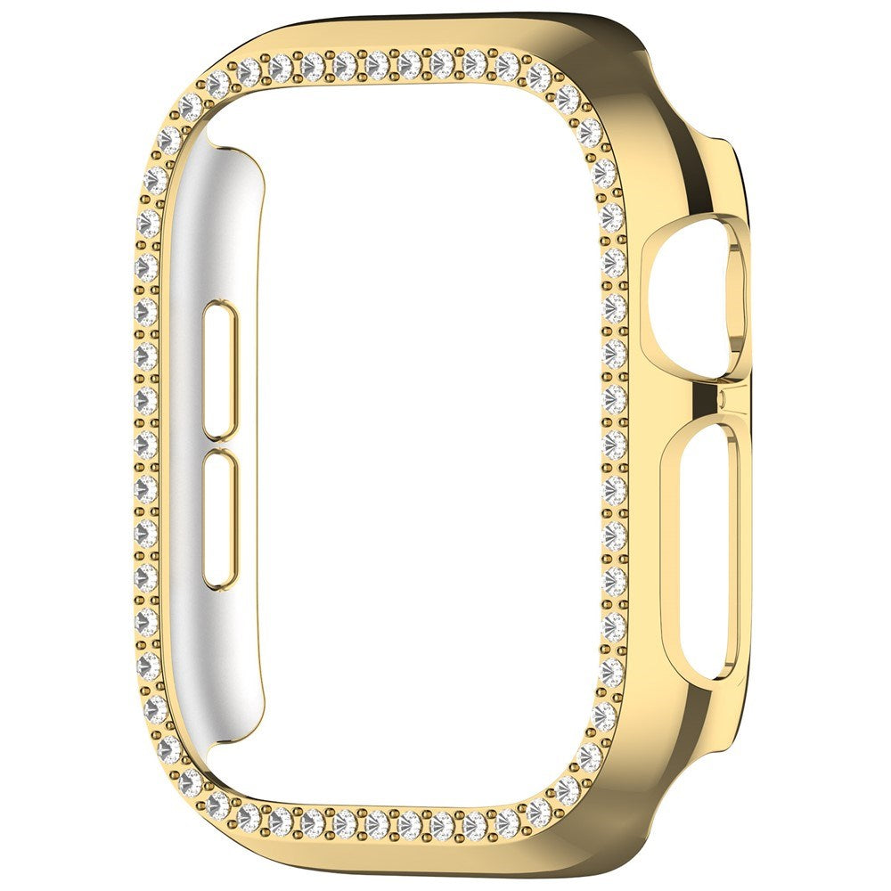 Apple Watch Series 12 (46mm) Hårt Plast Skal - Guld / Strass