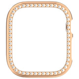 Apple Watch Series 12 (46mm) Hårt Plast Skal - Rose Gold / Strass