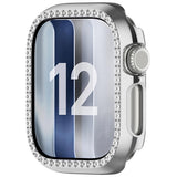 Apple Watch Series 12 (46mm) Hårt Plast Skal - Silver / Strass