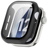 Apple Watch Series 12 (42mm) Hårt Plast Skal m. Inbyggt Skärmskyddsglas - Svart