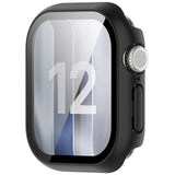 Apple Watch Series 12 (42mm) Hårt Plast Skal m. Inbyggt Skärmskyddsglas - Svart
