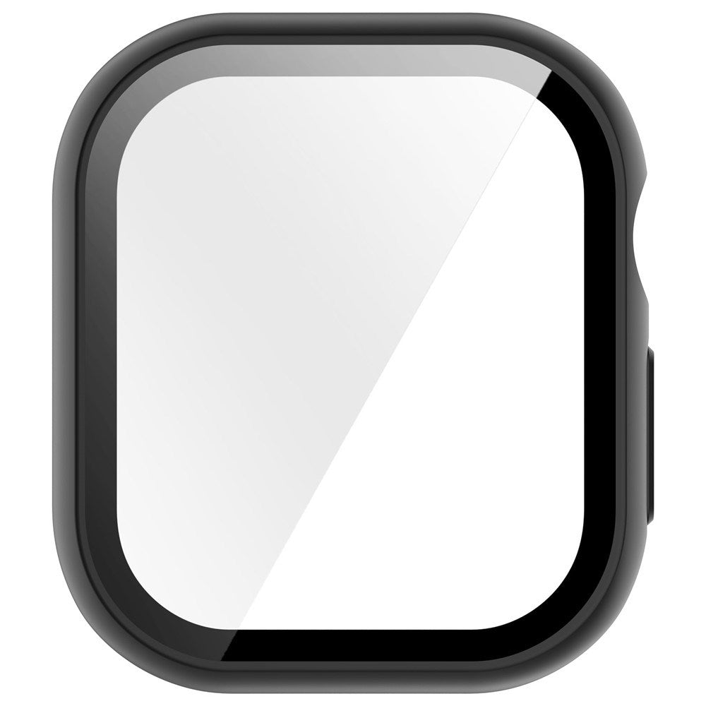 Apple Watch Series 12 (42mm) Hårt Plast Skal m. Inbyggt Skärmskyddsglas - Svart