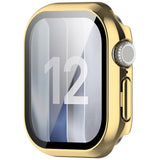 Apple Watch Series 12 (42mm) Hårt Plast Skal m. Inbyggt Skärmskyddsglas - Guld
