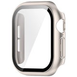 Apple Watch Series 12 (42mm) Hårt Plast Skal m. Inbyggt Skärmskyddsglas - Rose Gold