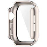 Apple Watch Series 12 (42mm) Hårt Plast Skal m. Inbyggt Skärmskyddsglas - Rose Gold