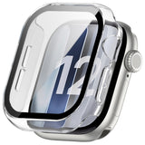Apple Watch Series 12 (42mm) Hårt Plast Skal m. Inbyggt Skärmskyddsglas - Transparent
