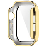 Apple Watch Series 12 (46mm) Hårt Plast Skal m. Inbyggt Skärmskyddsglas - Guld