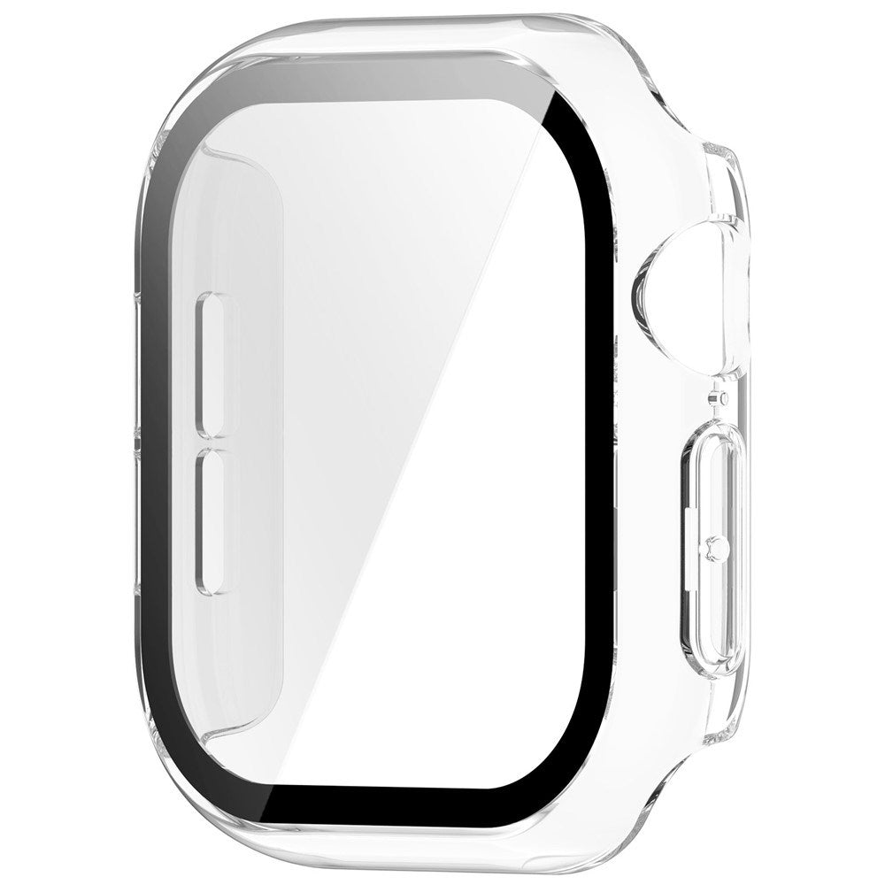 Apple Watch Series 12 (46mm) Hårt Plast Skal m. Inbyggt Skärmskyddsglas - Transparent