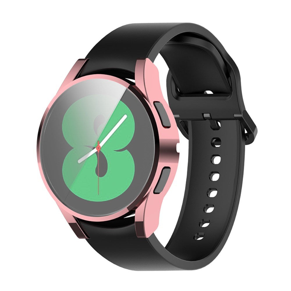 Samsung Galaxy Watch 4 (40mm) Hård Plast Skal m. Inbyggt Skärmskydd - Rosa