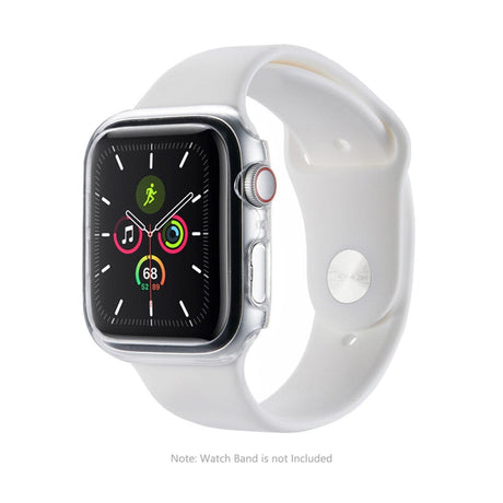 Apple Watch 7/8/9 (41mm) Skal och Skärmskydd - Transparent / Svart