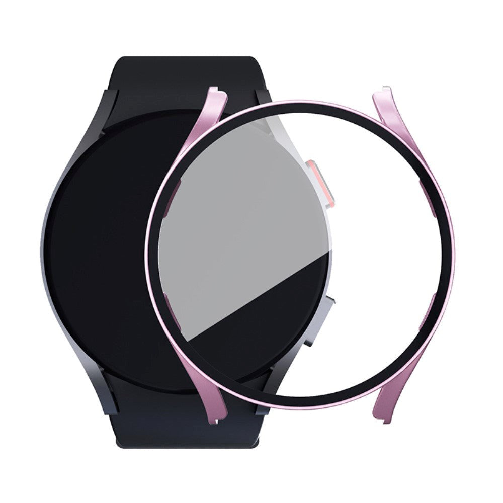 Samsung Galaxy Watch 7 / 6 / 5 / 4 / FE (40 mm) Skal i Hårdplast med Inbyggt Skärmskydd - Rose Gold