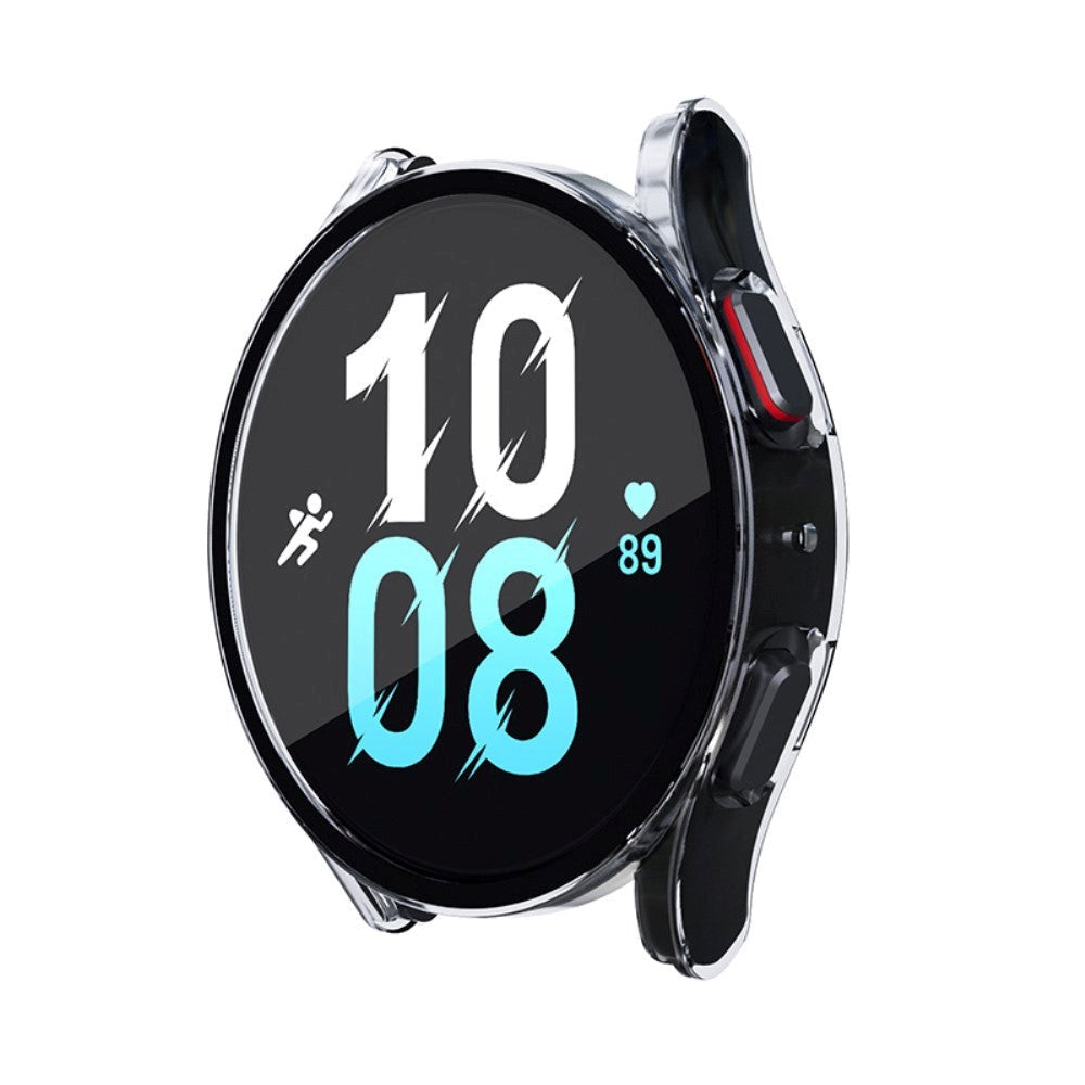 Samsung Galaxy Watch 7 / 6 / 5 / 4 / FE (40 mm) Skal i Hårdplast med Inbyggt Skärmskydd - Transparent