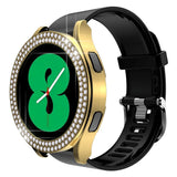 Samsung Galaxy Watch 4 / 5 44mm Hård Plast Skal m. Rhinestone - Guld