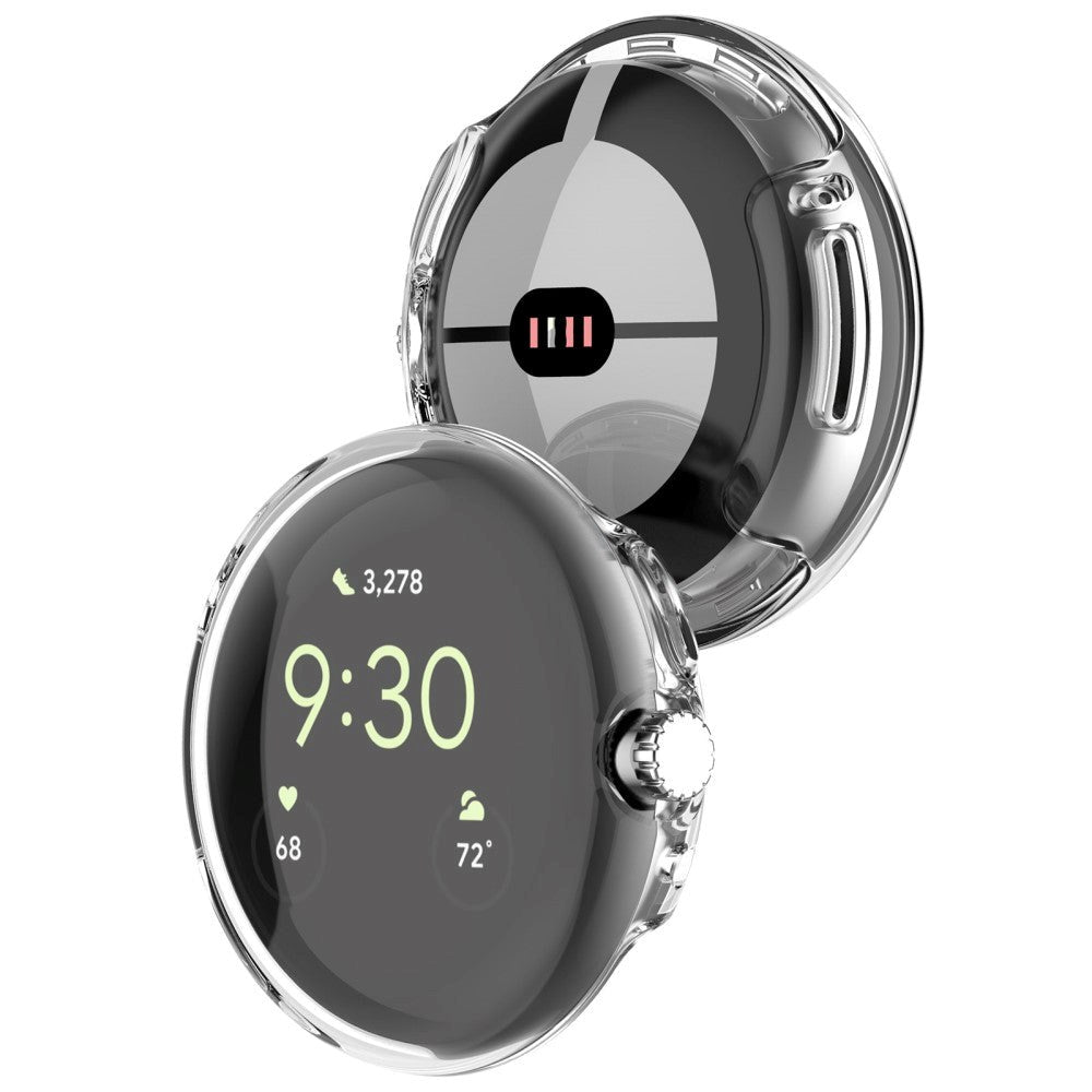 Google Pixel Watch 1 / 2 Flexibelt TPU Plast Fodral - Genomskinlig