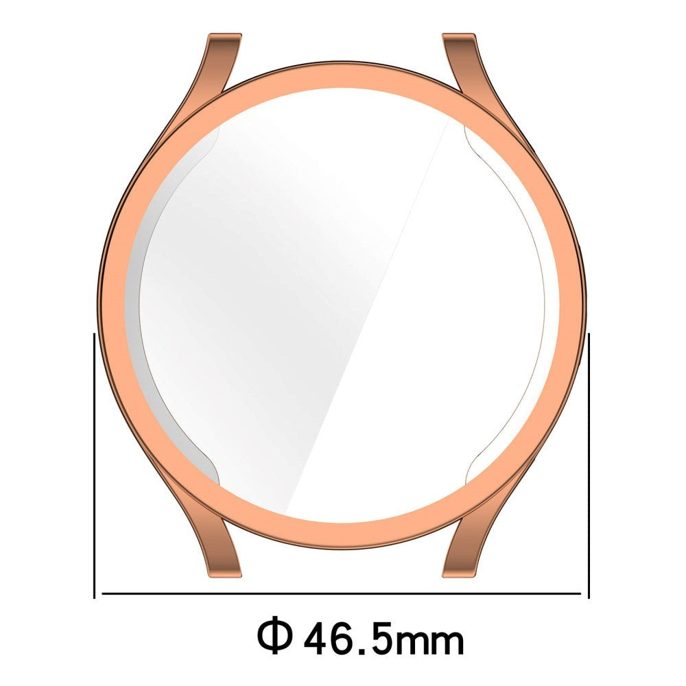 Samsung Galaxy Watch 6 (44mm) Plast Skal m. Inbyggt Skärmskydd - Rose Gold