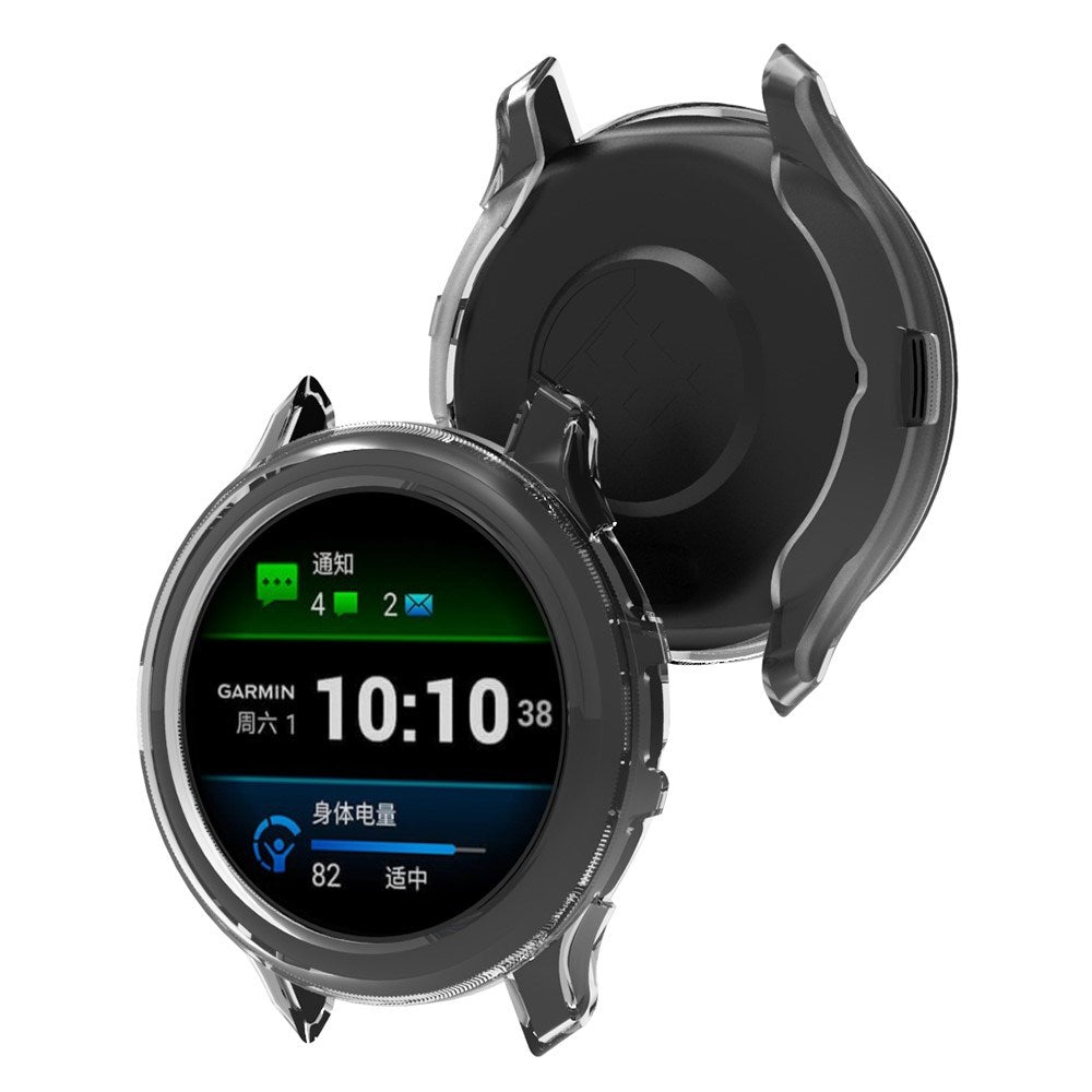 Garmin Venu 3 Transparent Flexibelt TPU Plast Skal - Svart