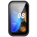 Huawei Band 10 / 9 / 8 EIDERWOOD Hårt Plast Skal m. Skyddsglas – Svart