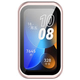Huawei Band 10 / 9 / 8 EIDERWOOD Hårt Plast Skal m. Skyddsglas – Rosa