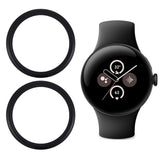 EIDERWOOD Google Pixel Watch 3 (45mm) Härdat Skyddsglas - 2 stk. - Genomskinlig / Black Edge