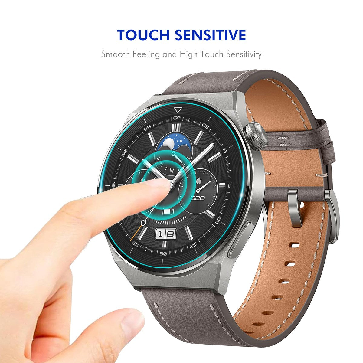 Samsung Galaxy Watch 8 (44mm) Skärmskydd i Härdat Glas - 2 St. - Genomskinlig