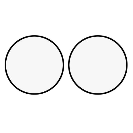 OnePlus Watch 3 (46mm) Skärmskydd - 2 st. - Genomskinlig / Svart Kant