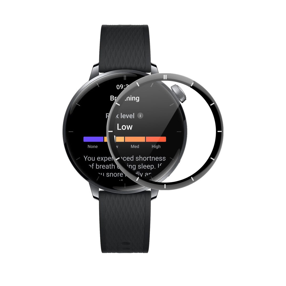 ENKAY OnePlus Watch 3 (43mm) Skärmskydd - Genomskinlig / Svart Kant