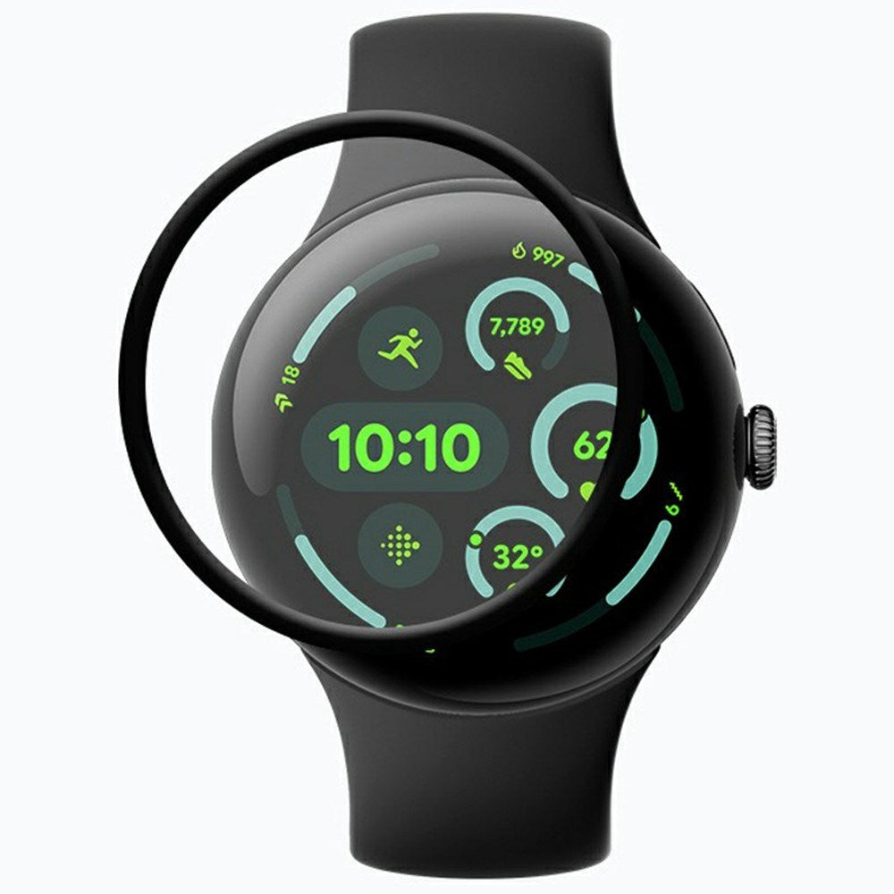 Google Pixel Watch 4 (41mm) Skärmskydd - Genomskinlig / Svart Kant