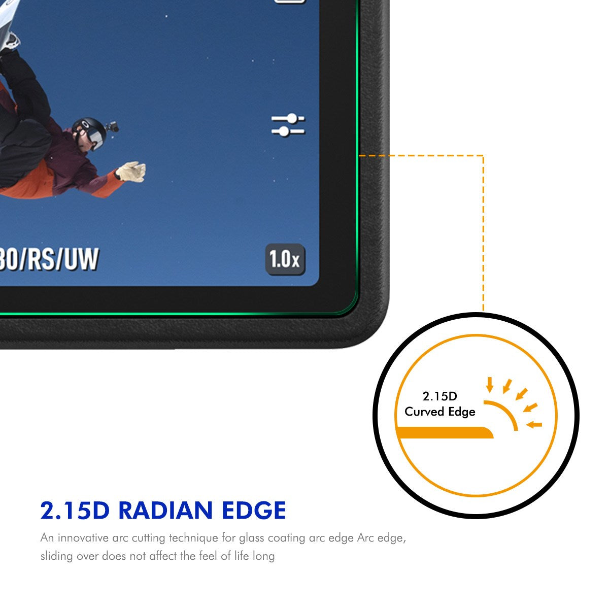 DJI Osmo Action 4 / 3 Skärmskyddsset - 9H - Genomskinlig