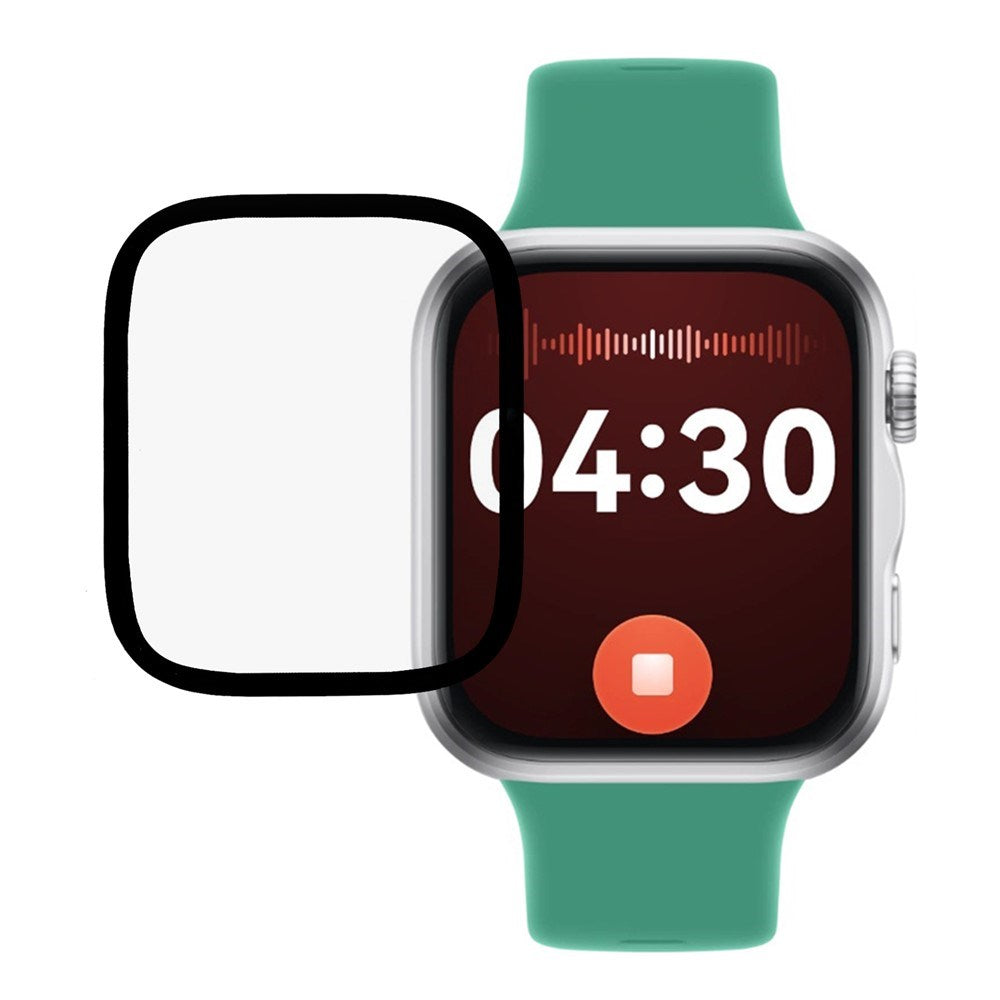 Huawei Watch Fit 5 PMMA Plastskydd - Transparent / Svart Kant