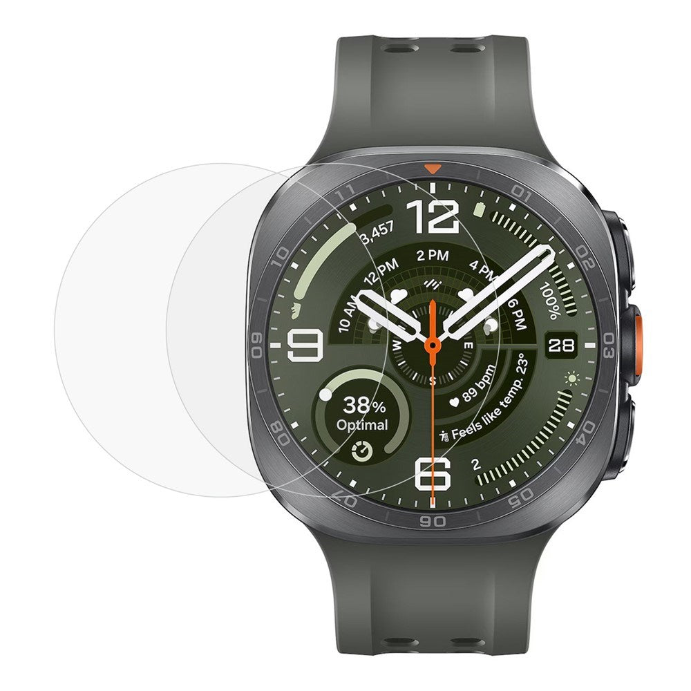 Samsung Galaxy Watch Ultra 2 (47mm) 2.5D Härdat Skyddsglas - 2 st - Genomskinlig