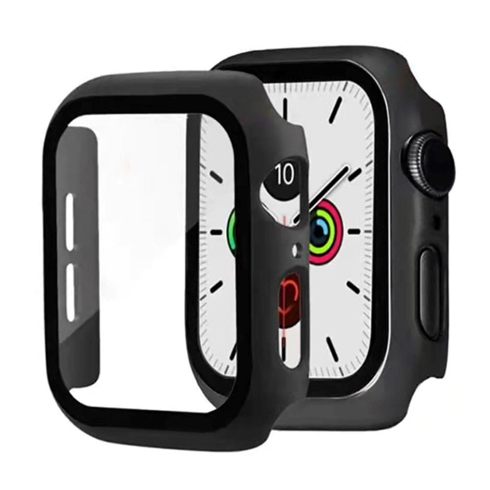 Apple Watch 7/8/9 (41mm) Skal Hårdplast med Inbyggt Skärmskydd - Svart