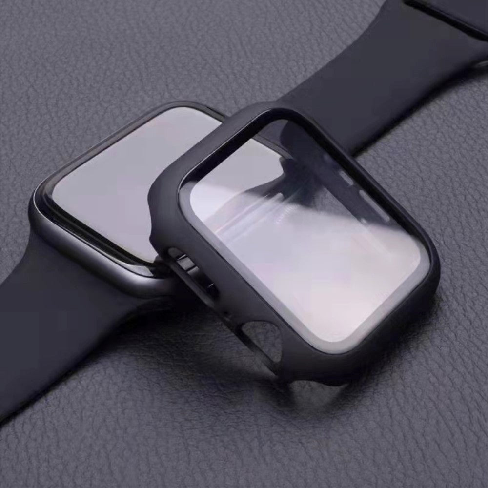 Apple Watch 7/8/9 (41mm) Skal Hårdplast med Inbyggt Skärmskydd - Svart