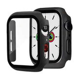 Apple Watch 7/8/9 (45mm) Skal Hårdplast med Inbyggt Skärmskydd - Svart