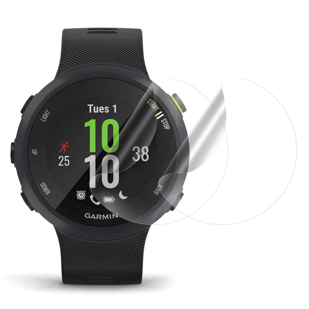 Garmin Forerunner 45 Plus skyddsfilm 2 stk. - Plastik - Gennemsigtig