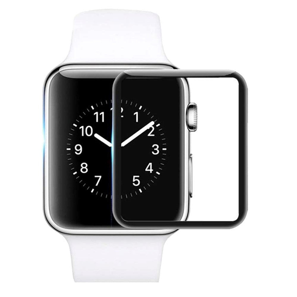 Apple Watch 7/8/9 (45mm) Skärmskydd Full Fit - Svart Kant