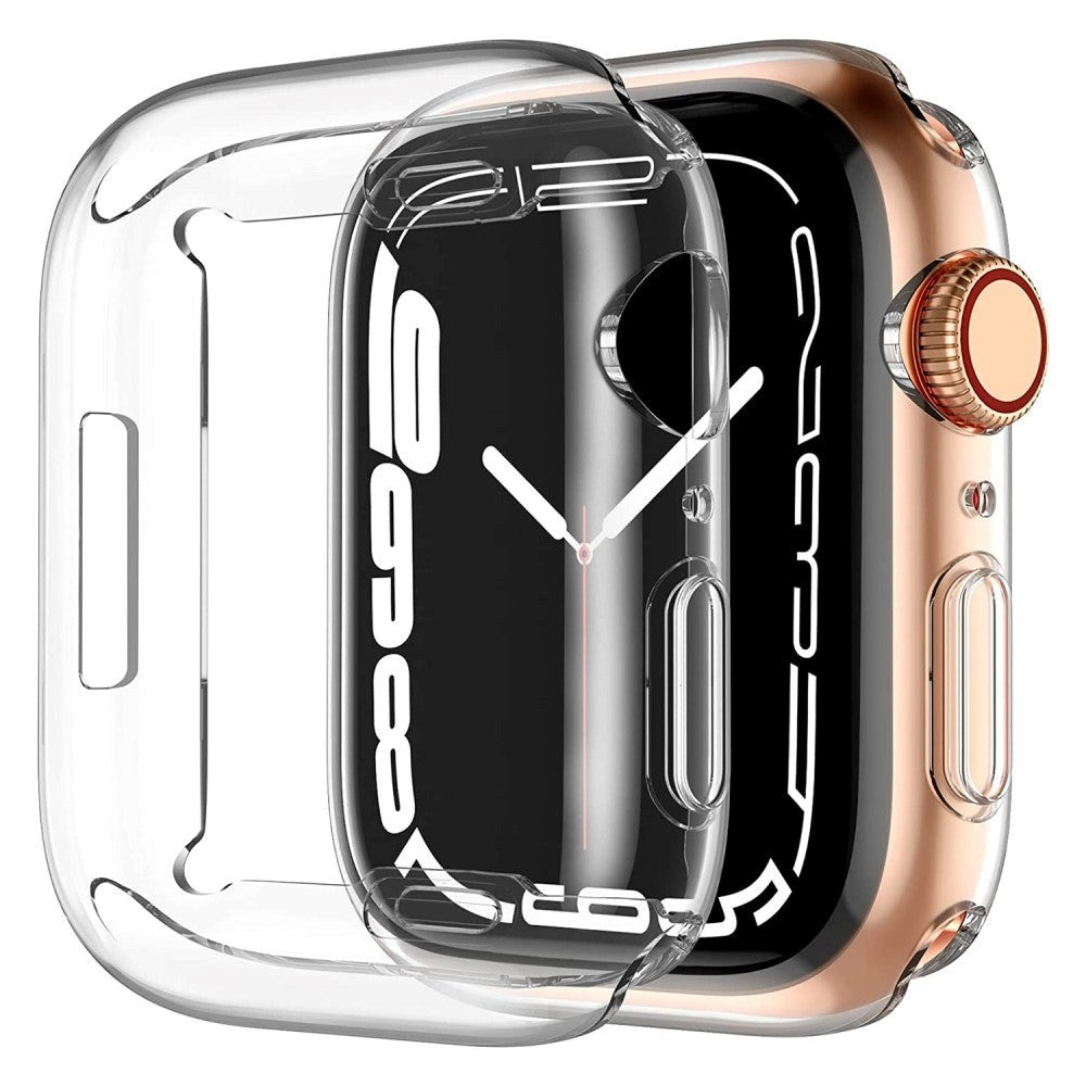 Apple Watch 7/8/9 (45mm) Skal Flexibel Plast med Inbyggt Skärmskydd