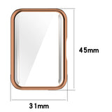 Samsung Galaxy Fit3 Plast Skal m. Inbyggt Skärmskydd - Rose Gold